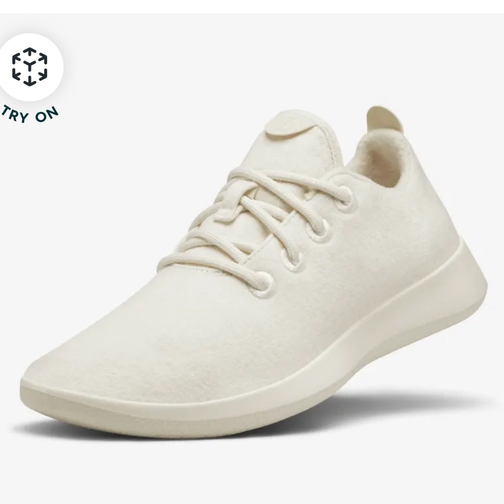White all birds wool runners - size 8